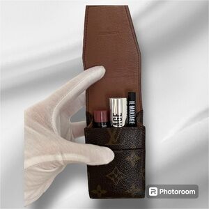 Louis Vuitton Monogram Accessory Case Unisex 1991 France Vintage Authentic